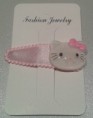 Haarklipje roze met Hello kitty